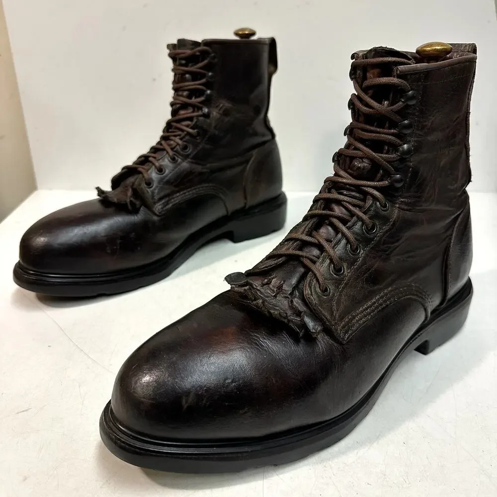 GUC Red Wing 4451 Supersole Steel Toe Safety Boots Conductor Made in USA 12 D